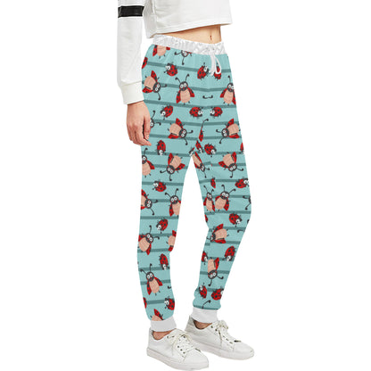 Ladybug Happy Print Pattern Unisex Sweatpants
