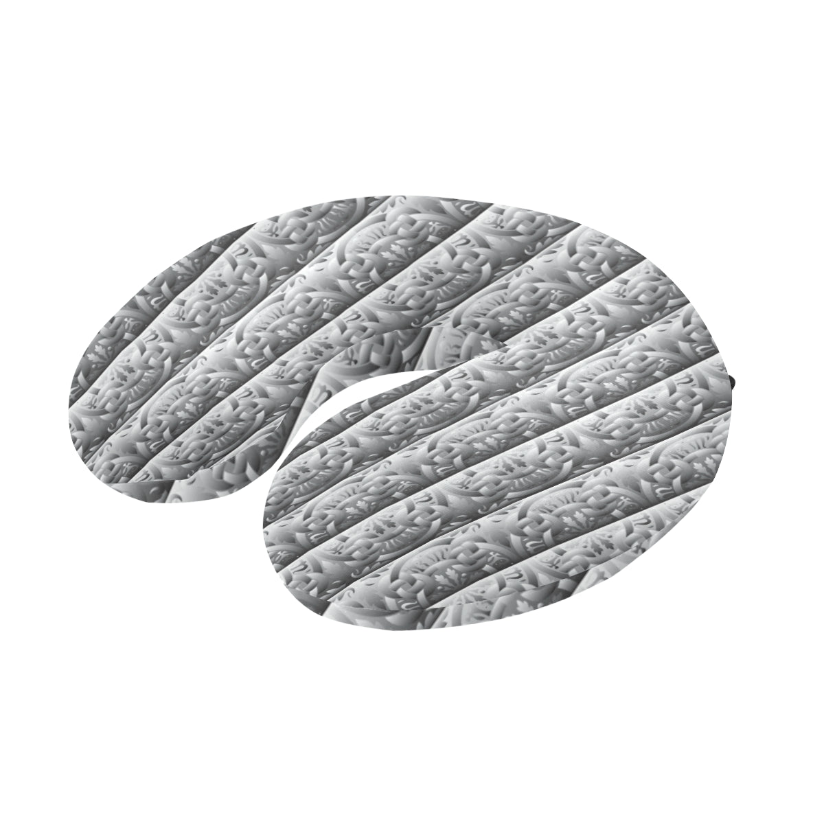 Celtic Pattern Print Design 03 U-Shaped Travel Neck Pillow