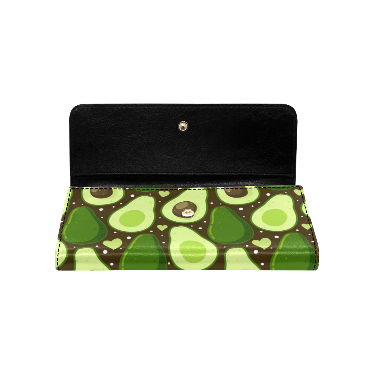 Avocado Pattern Print Design AC04 Women's Trifold Wallet