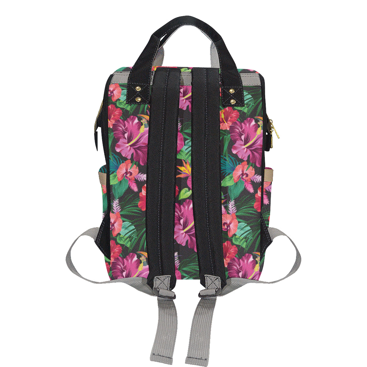 Hawaiian Flower Hibiscus tropical Diaper Bag Backpack