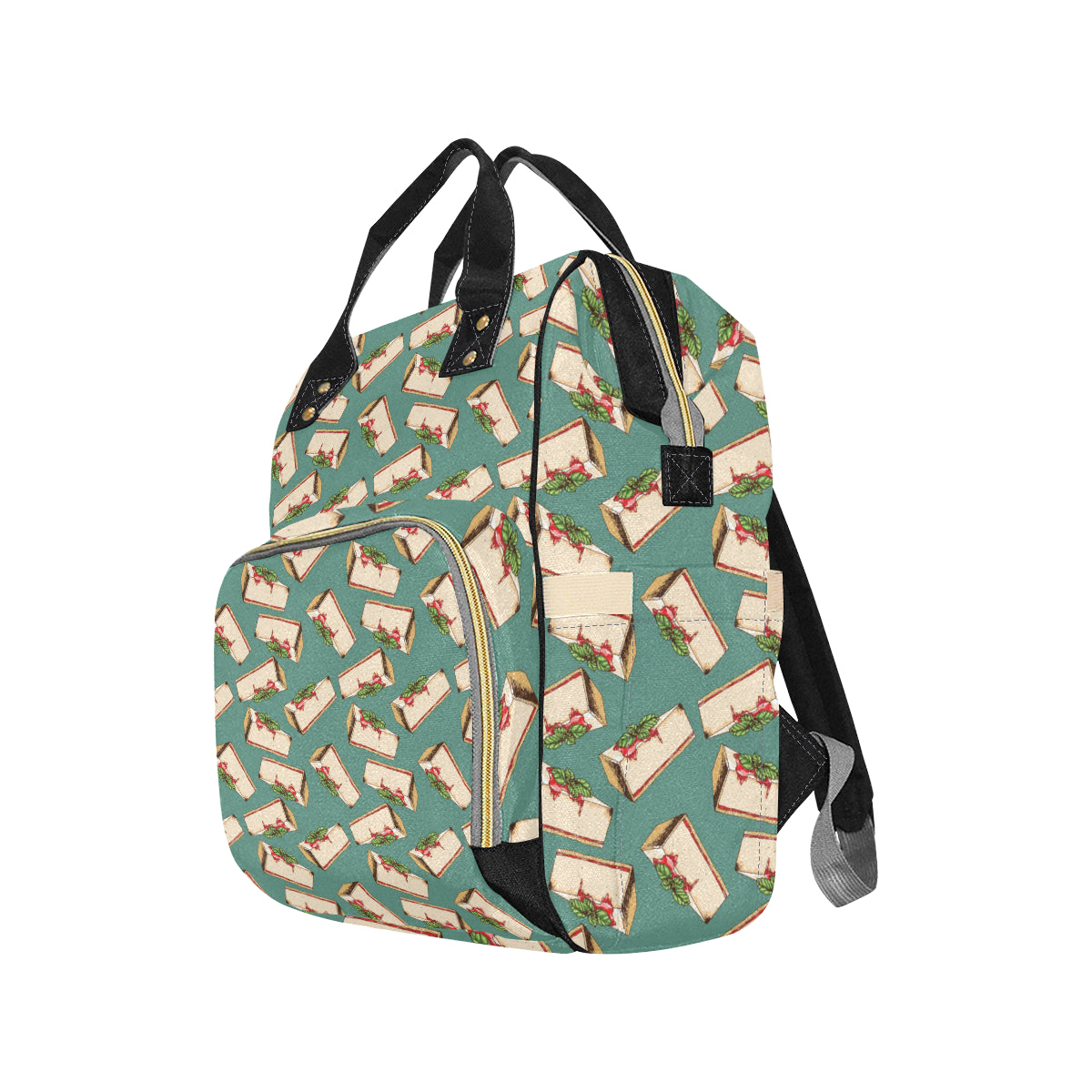 Cheesecake Pattern Print Design CK02 Diaper Bag Backpack