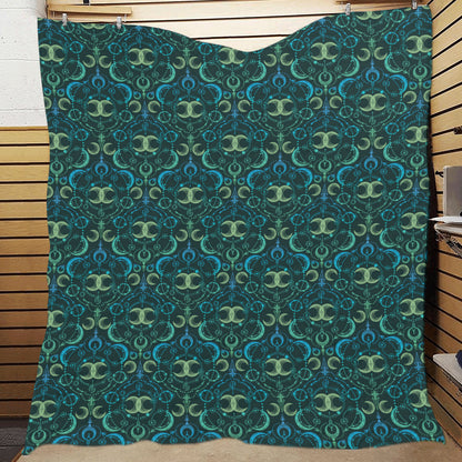Celestial Pattern Print Design 07 Premium Quilt