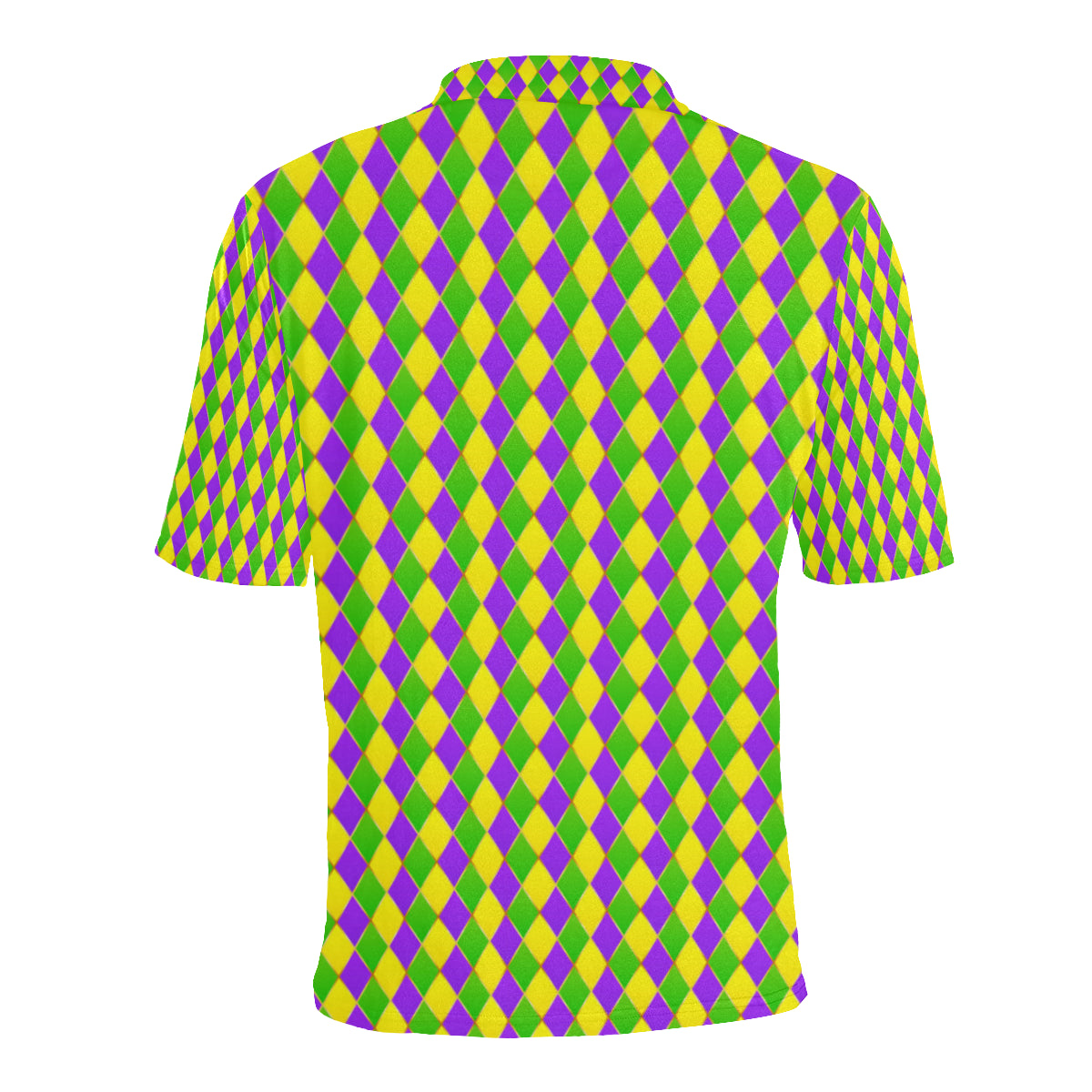 Mardi Gras Pattern Print Design 01 Men Polo Shirt