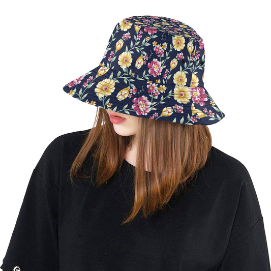 Gerberas Pattern Print Design GB03 Unisex Bucket Hat