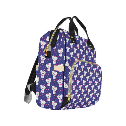 Maltese Pattern Print Design 02 Diaper Bag Backpack