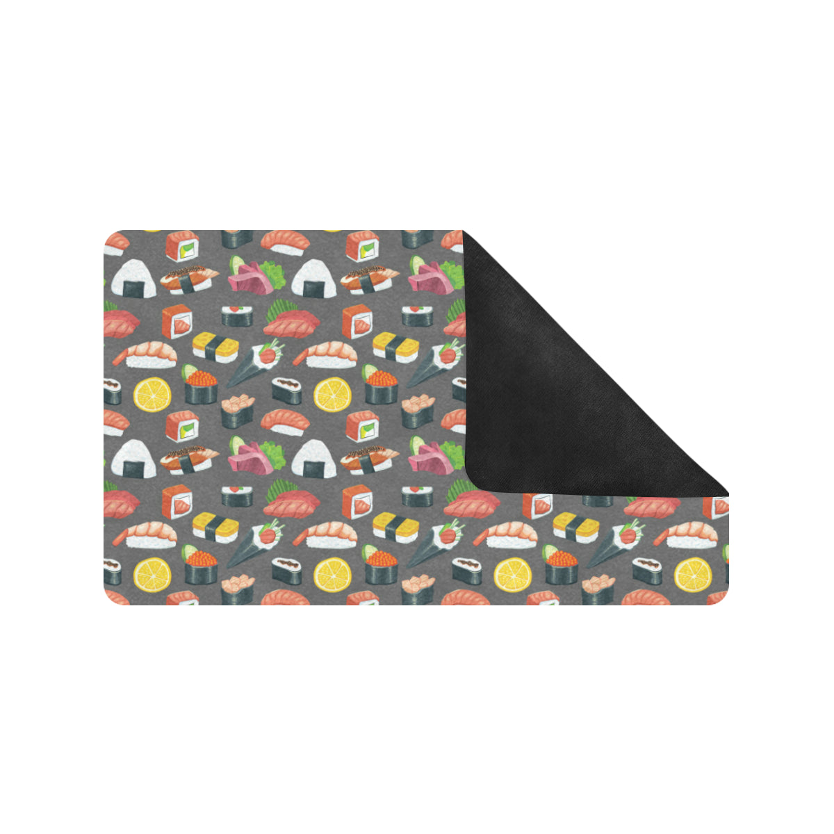 Sushi Pattern Print Rubber Doormat