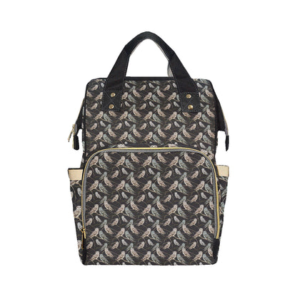 Owl Branch Themed Design Print Diaper Bag Backpack