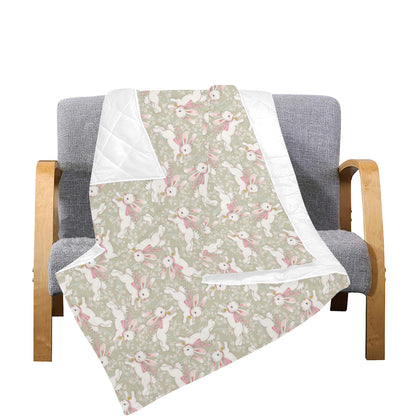 Bunny Pattern Print Design 06 Premium Quilt