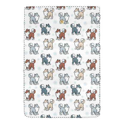 Alaskan Malamute Pattern Print Design 02 Women's Trifold Wallet