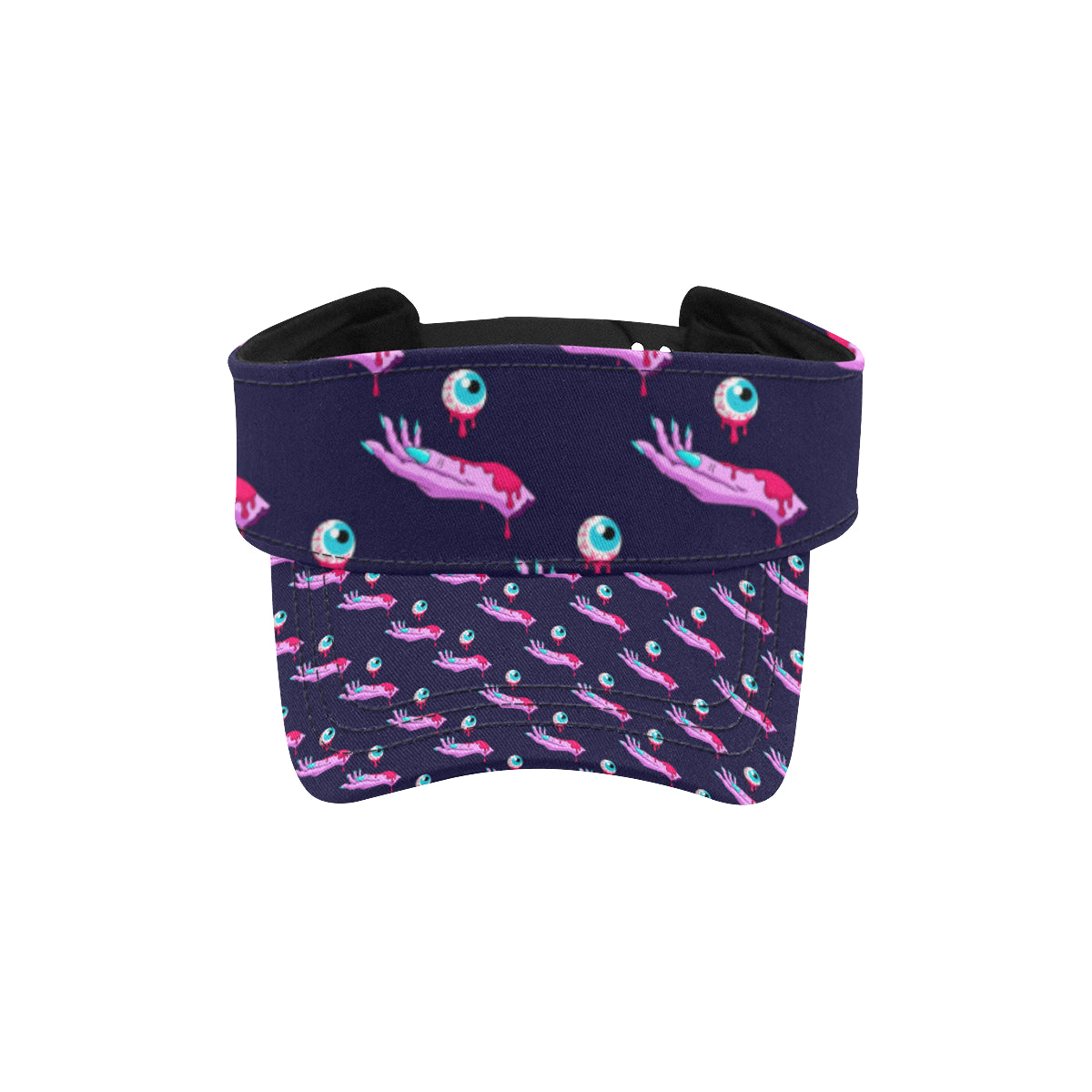 Zombie Pink Hand Design Pattern Print Unisex Sun Visor