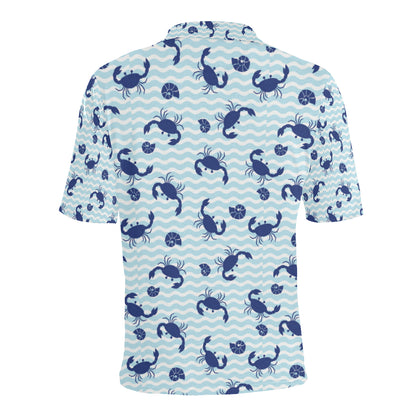 Crab Pattern Print Design 04 Men Polo Shirt