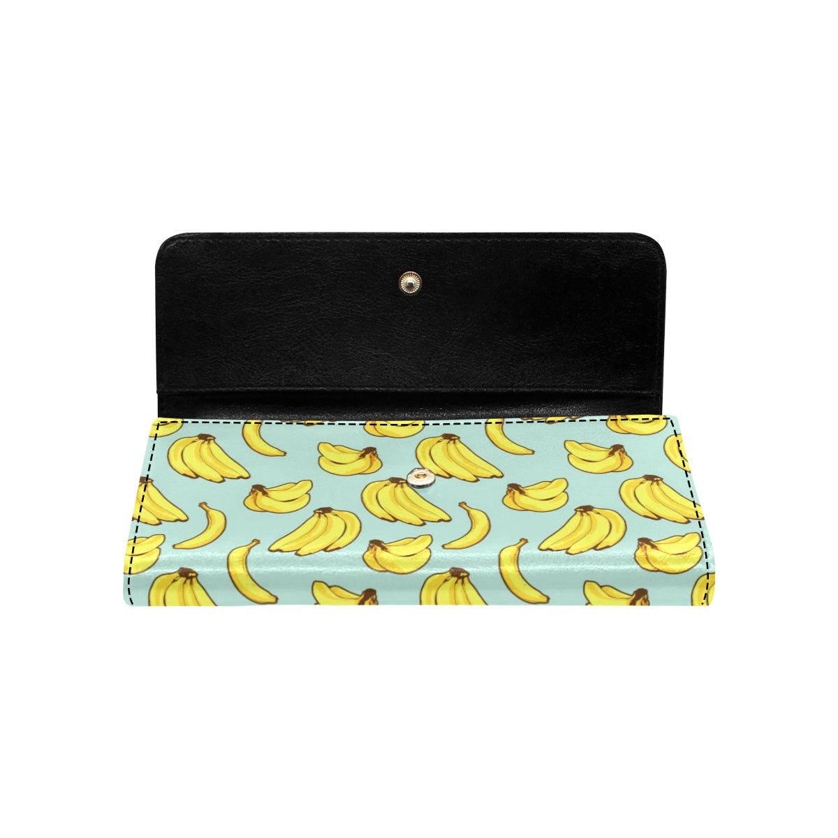 Banana Pattern Print Design BA04 Women's Trifold Wallet
