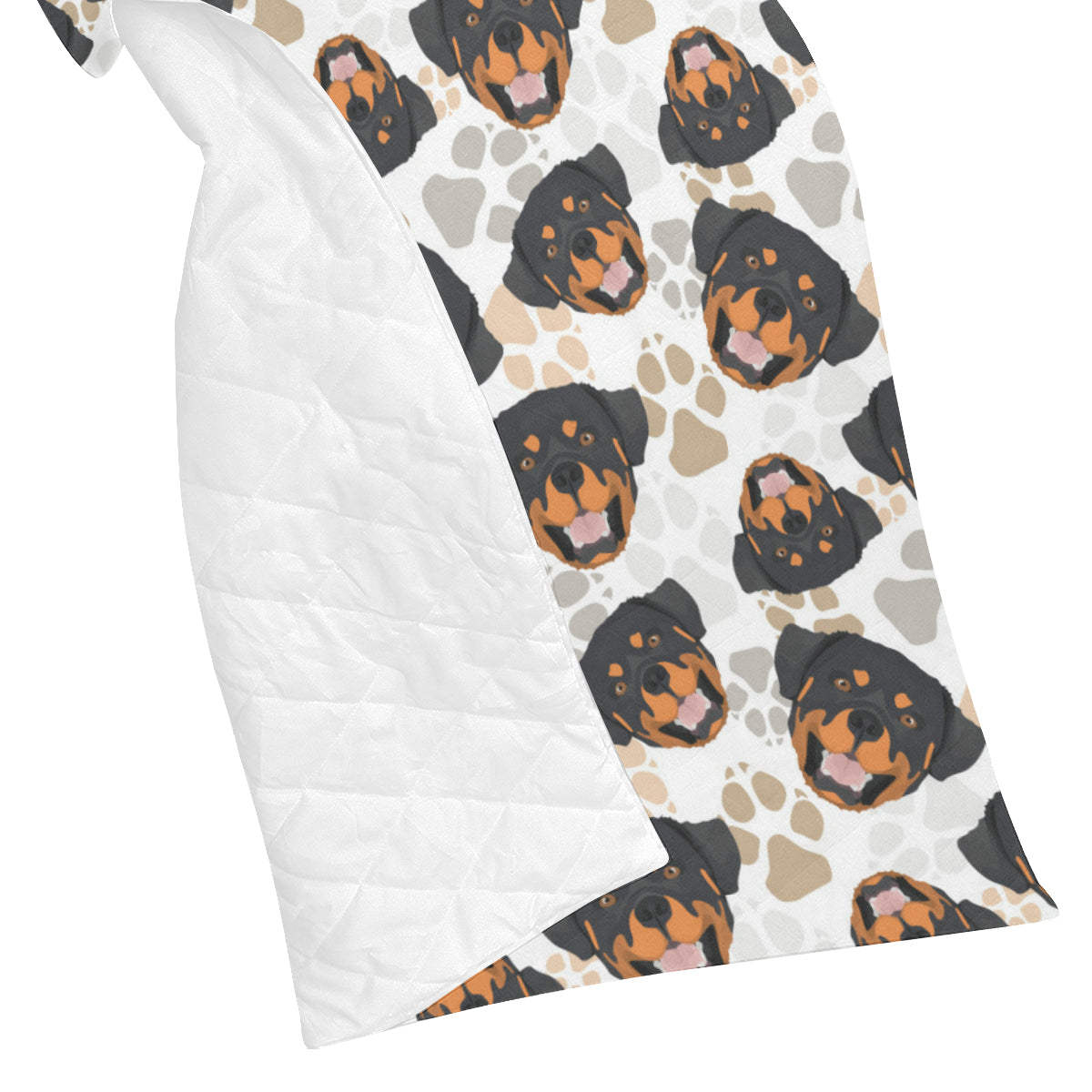 Rottweiler Pattern Print Design A03 Premium Quilt