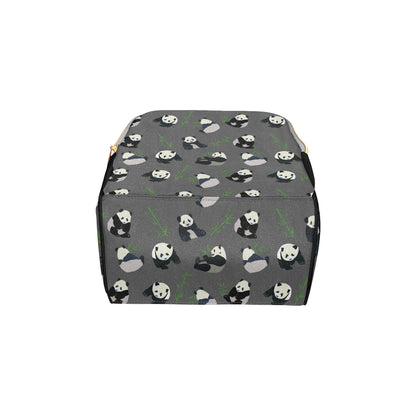 Panda Pattern Print Design A06 Diaper Bag Backpack
