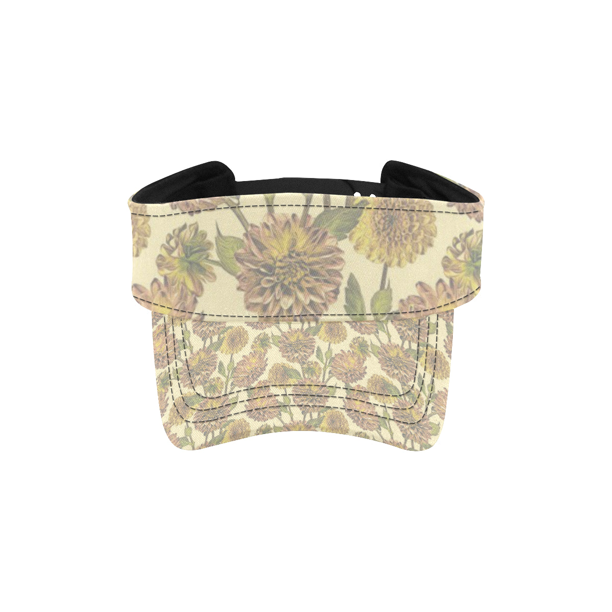 Dahlia Pattern Print Design DH09 Unisex Sun Visor