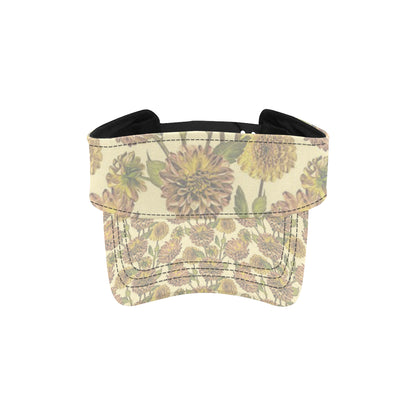 Dahlia Pattern Print Design DH09 Unisex Sun Visor