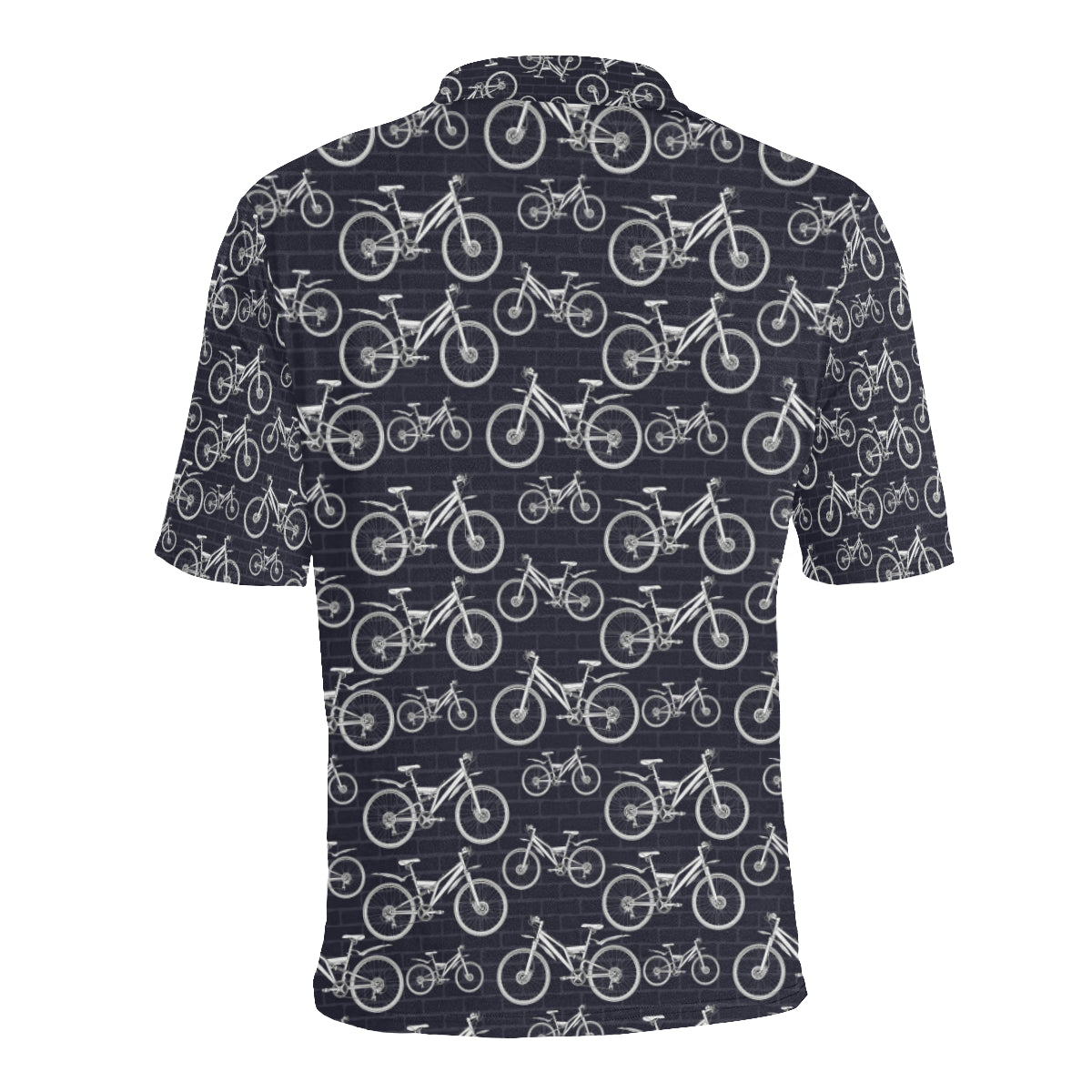 Mountain bike Pattern Print Design 02 Men Polo Shirt