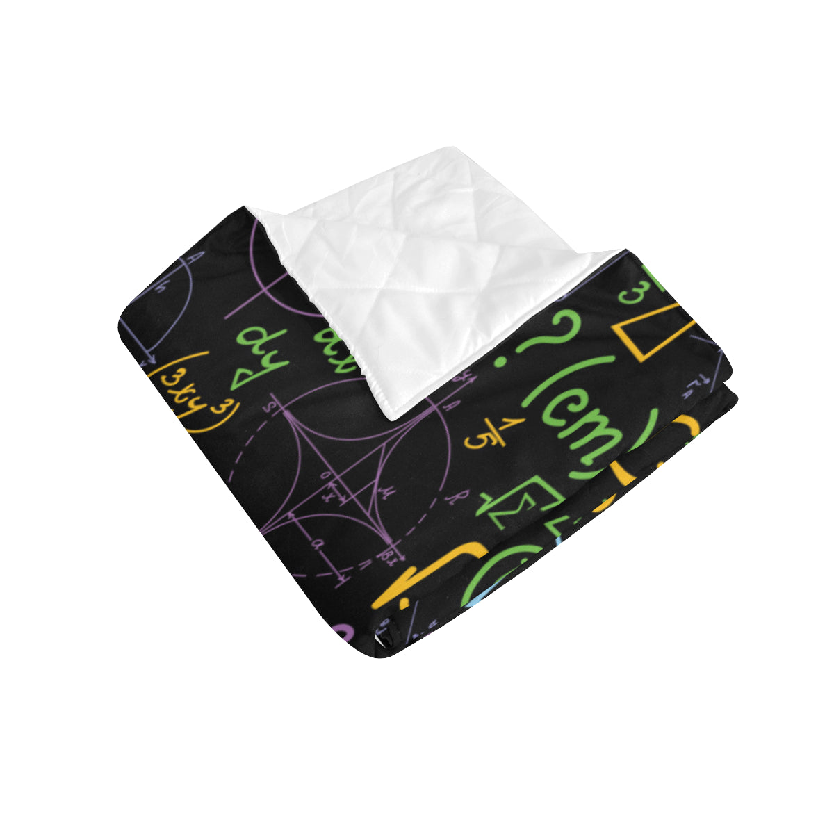 Math Pattern Print Design 03 Premium Quilt