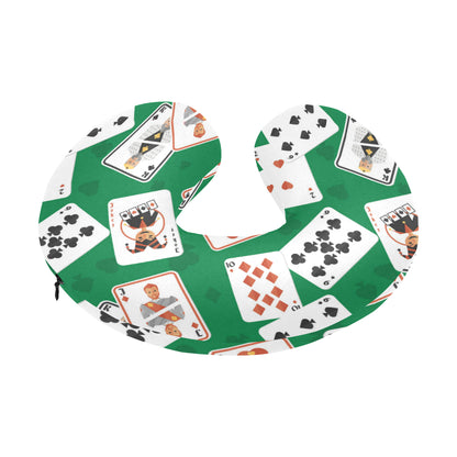 Poker Cards Pattern Print Design A03 U-Shaped Travel Neck Pillow