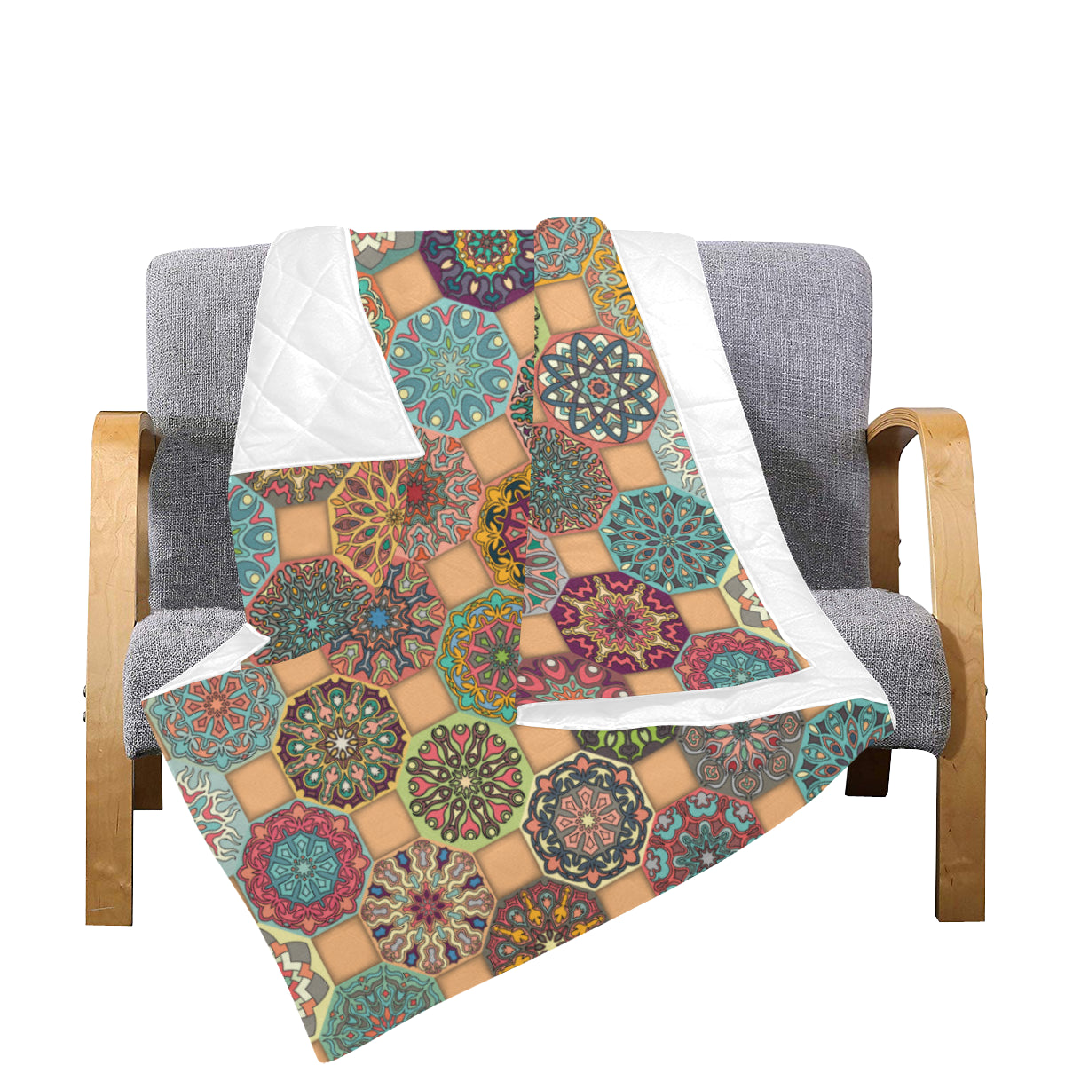 Boho Pattern Print Design 07 Premium Quilt