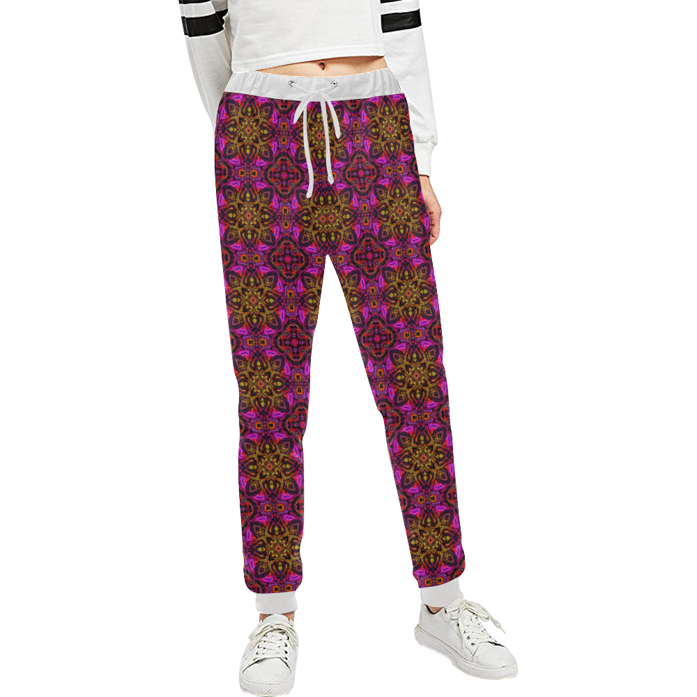 kaleidoscope Abstract Print Design Unisex Sweatpants