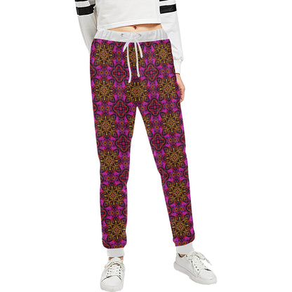 kaleidoscope Abstract Print Design Unisex Sweatpants