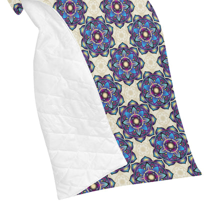 lotus Boho Pattern Print Design LO08 Premium Quilt