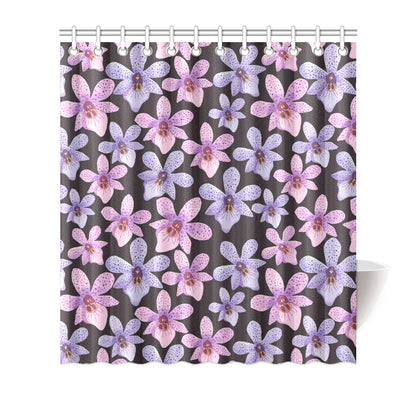 Orchid Pattern Print Design OR08 Shower Curtain