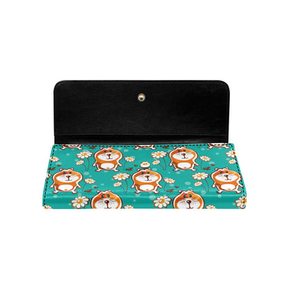 Hamster Pattern Print Design 01 Women's Trifold Wallet