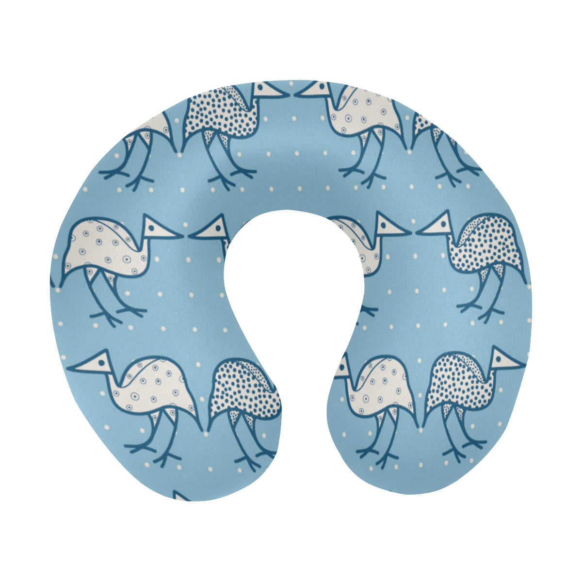 Emu Pattern Print Design 01 U-Shaped Travel Neck Pillow
