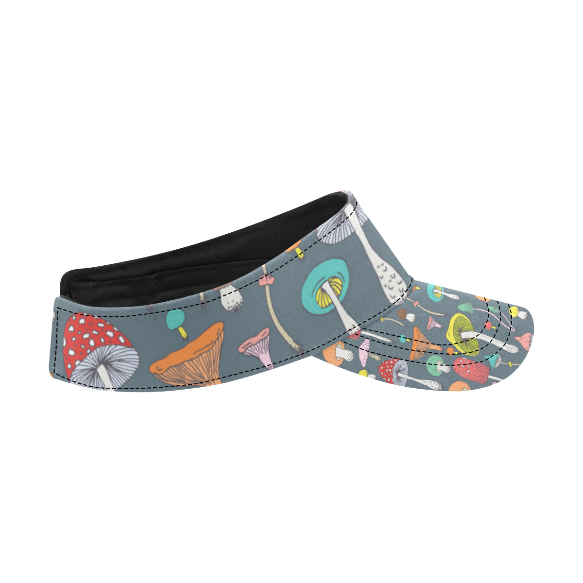 Mushroom Pattern Print Design A03 Unisex Sun Visor