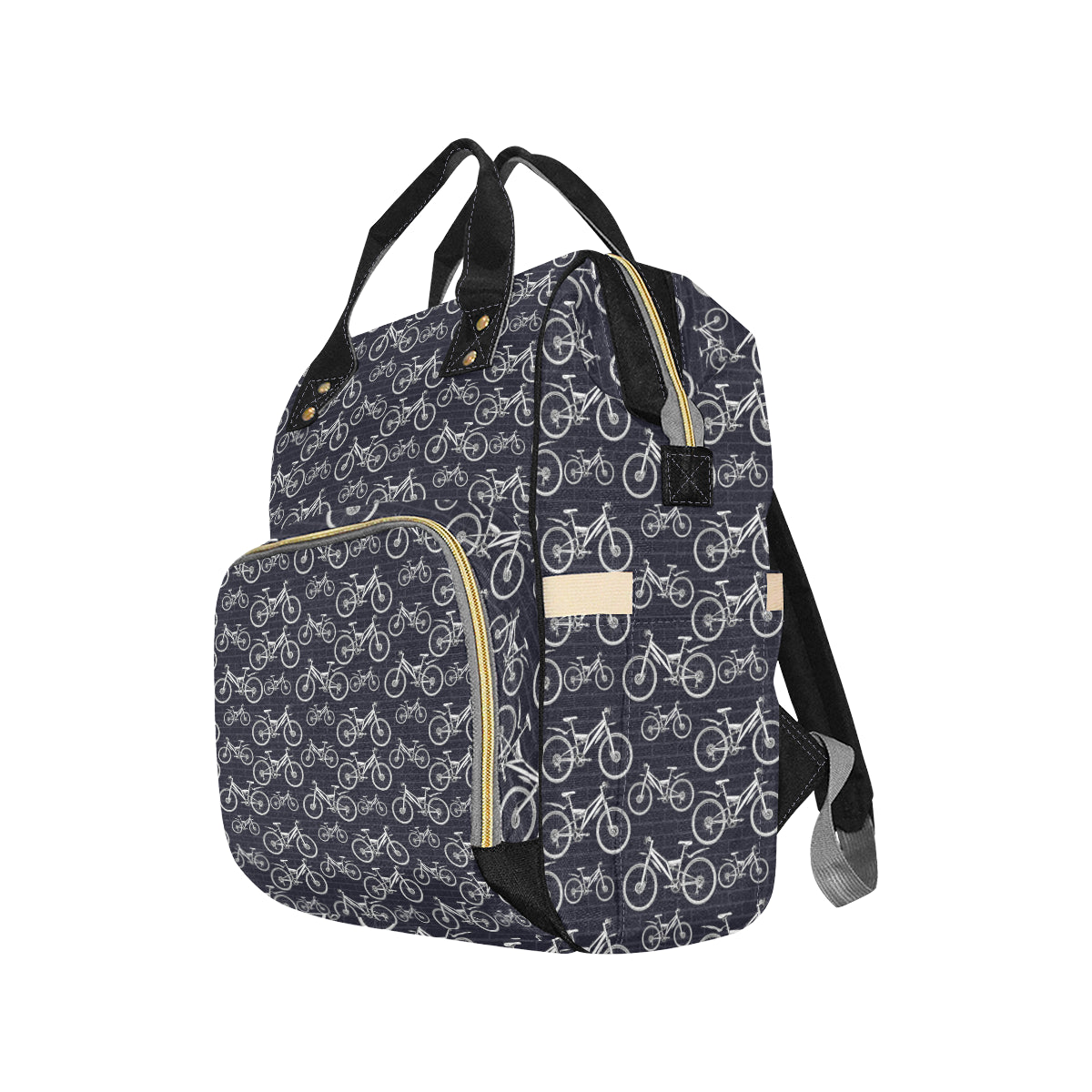 Mountain bike Pattern Print Design 02 Diaper Bag Backpack