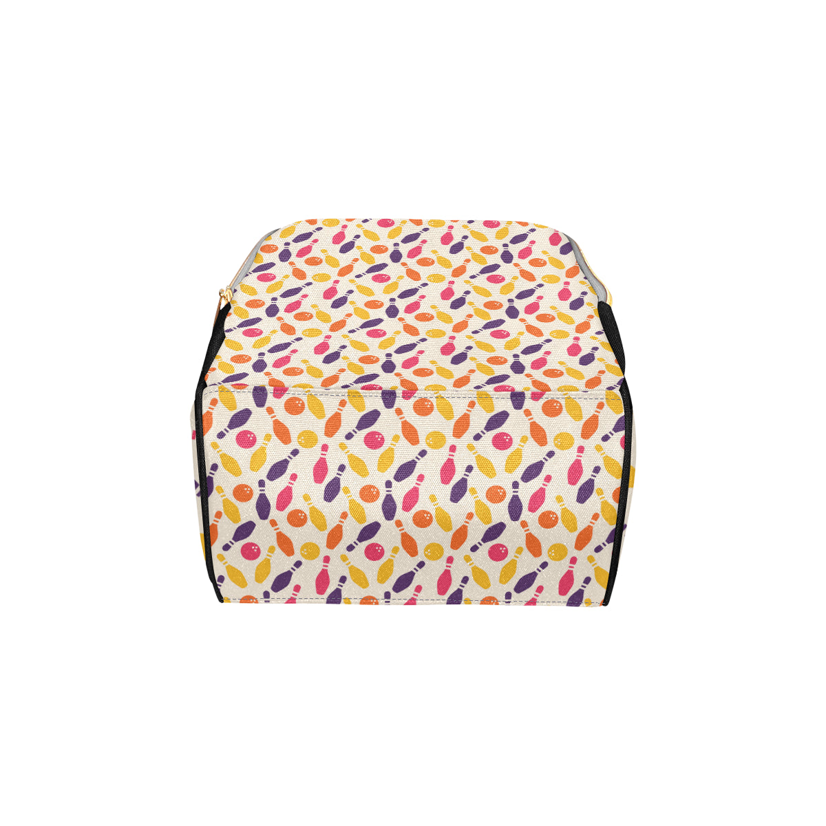 Bowling Pattern Print Design 06 Diaper Bag Backpack