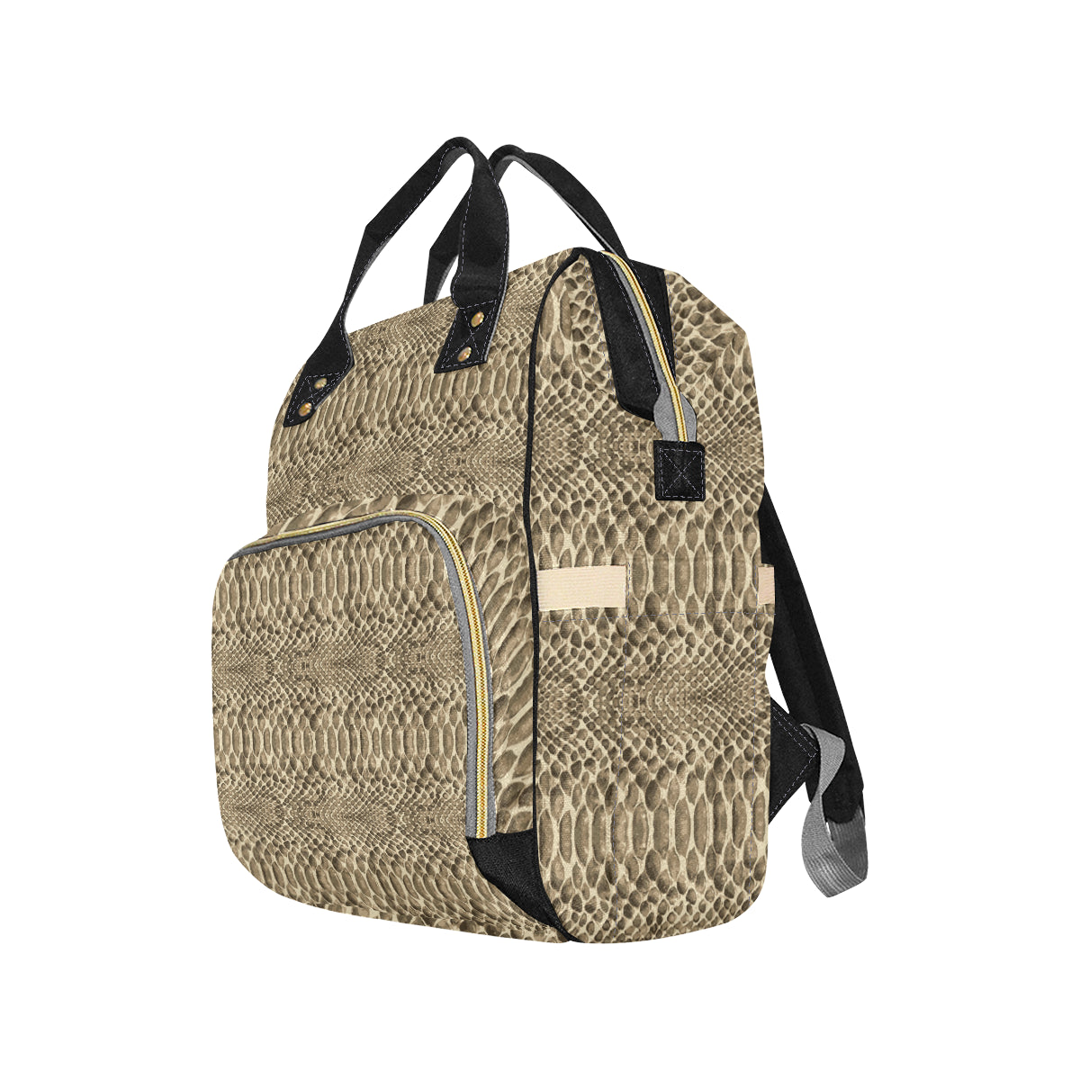 Python Pattern Print Design A02 Diaper Bag Backpack