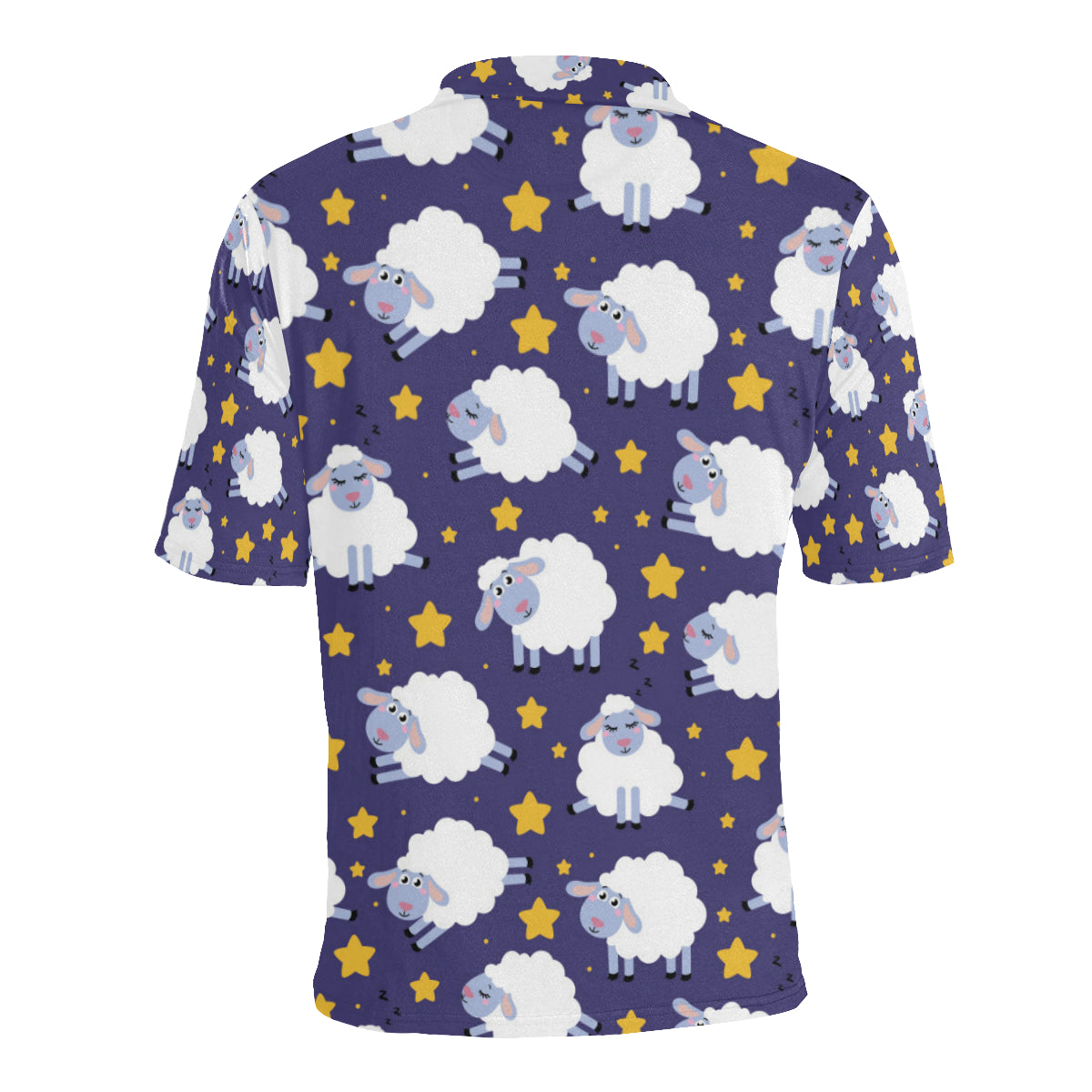 Sheep Pattern Print Design 03 Men Polo Shirt
