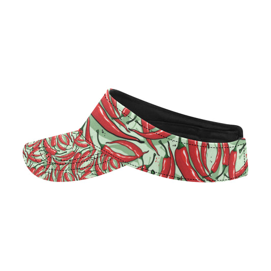 Chilli Pepper Pattern Print Design 04 Unisex Sun Visor