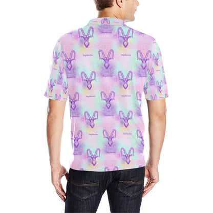 Capricorn Zodiac Pattern Print Design 02 Men Polo Shirt
