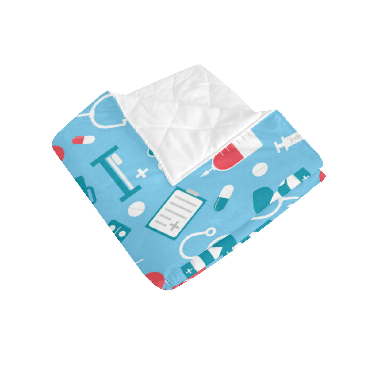 Nurse Pattern Print Design A03 Premium Quilt