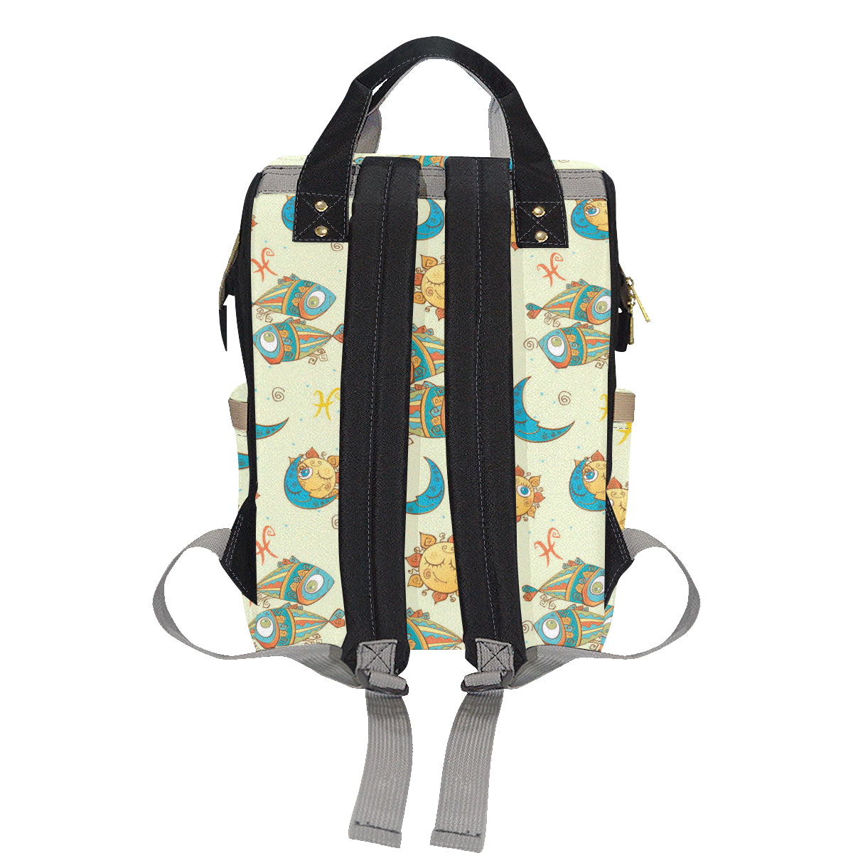 Pisces Pattern Print Design A03 Diaper Bag Backpack