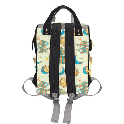 Pisces Pattern Print Design A03 Diaper Bag Backpack