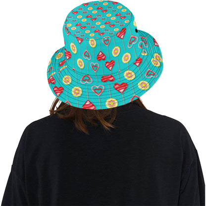 Lollipop Pattern Print Design LL06 Unisex Bucket Hat