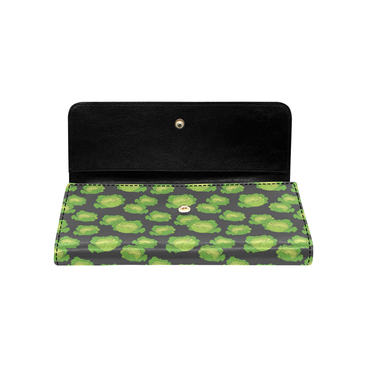 Cabbage Pattern Print Design 01 Women's Trifold Wallet