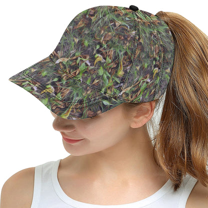 Camouflage Realistic Tree Print Snapback Cap