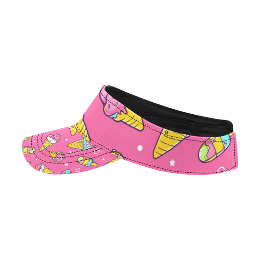 Ice Cream Pattern Print Design IC04 Unisex Sun Visor