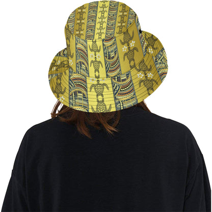Polynesian Turtle Hawaiian Design Print Unisex Bucket Hat