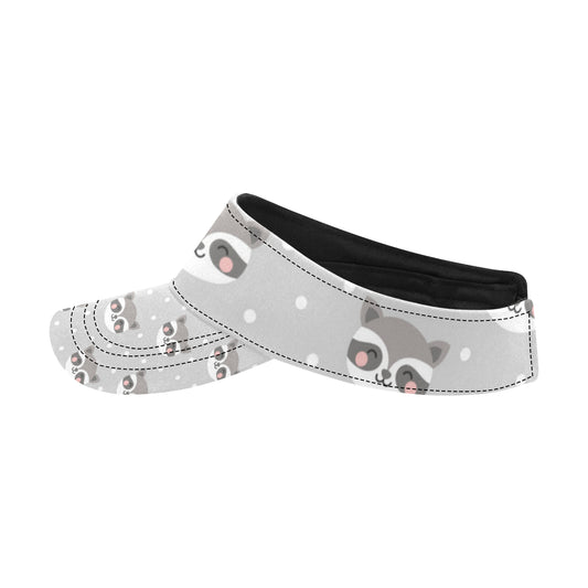 Raccoon Pattern Print Design A04 Unisex Sun Visor