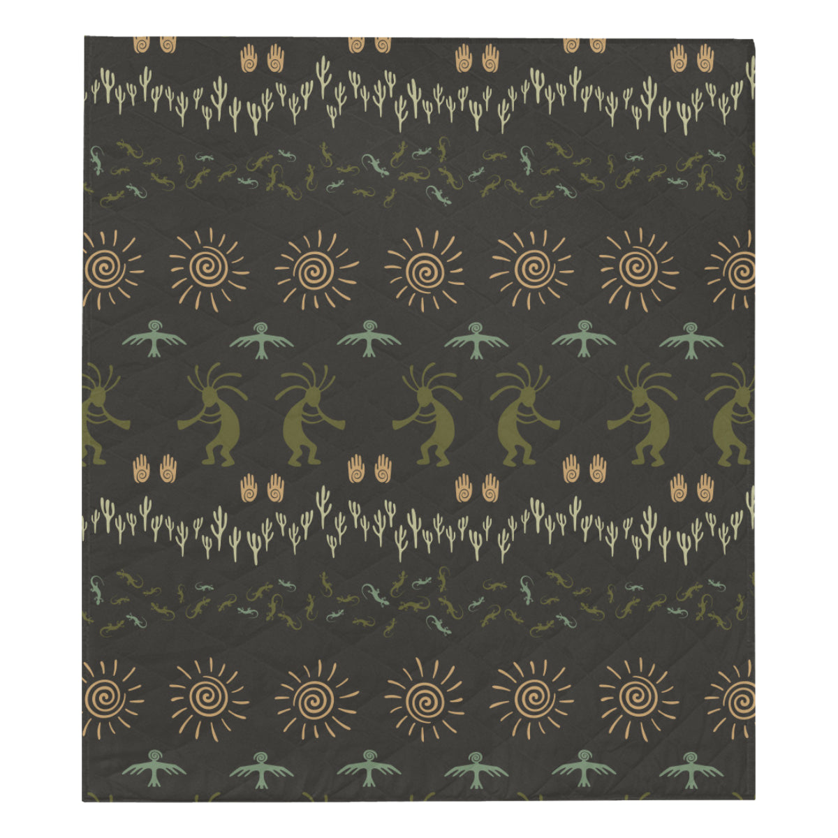 Mayan Pattern Print Design 04 Premium Quilt