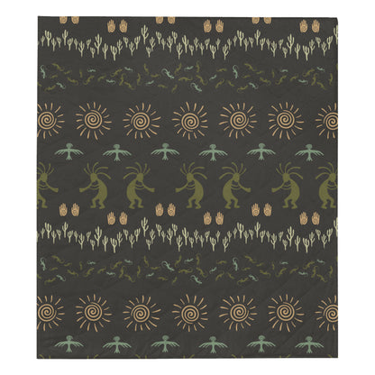 Mayan Pattern Print Design 04 Premium Quilt