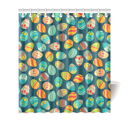 Easter Eggs Pattern Print Design RB09 Shower Curtain