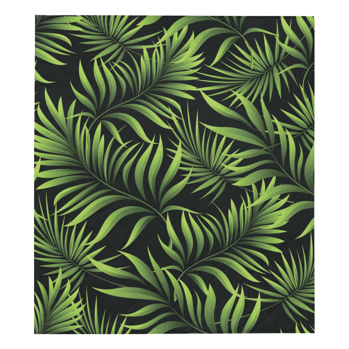Palm Leaves Pattern Print Design PL07 Premium Quilt